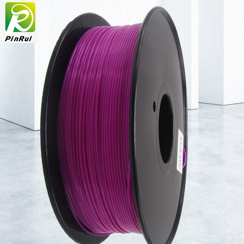 PINRUI високо качество 1KG 3D PLA на влакна нишка прозрачен лилав цвят